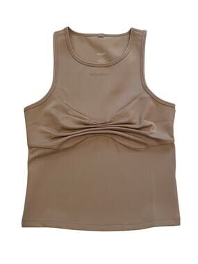 Girlfriend Collective Twist Top Tan Tank Top Women S #3101-WS-SM